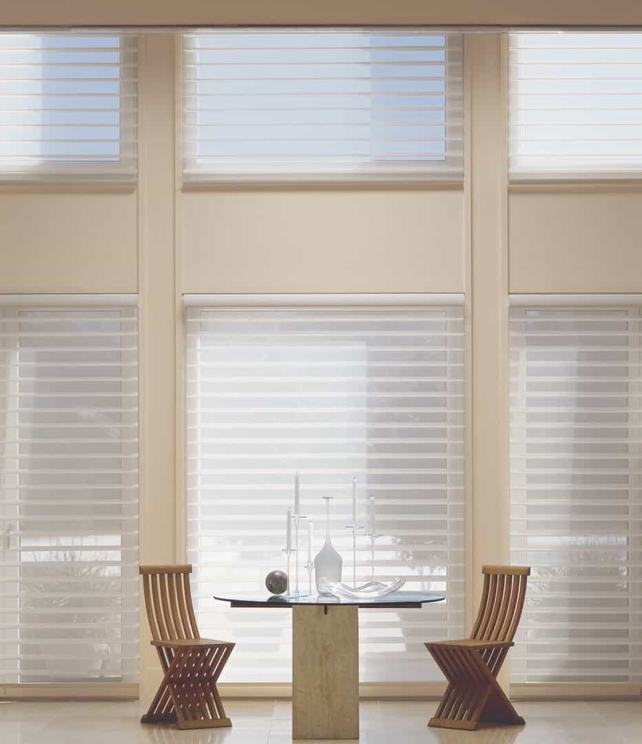 Silhouette® Sheer Shades near Rohnert Park, California (CA) Hunter Douglas sheer window shadings for sophisticated windows.