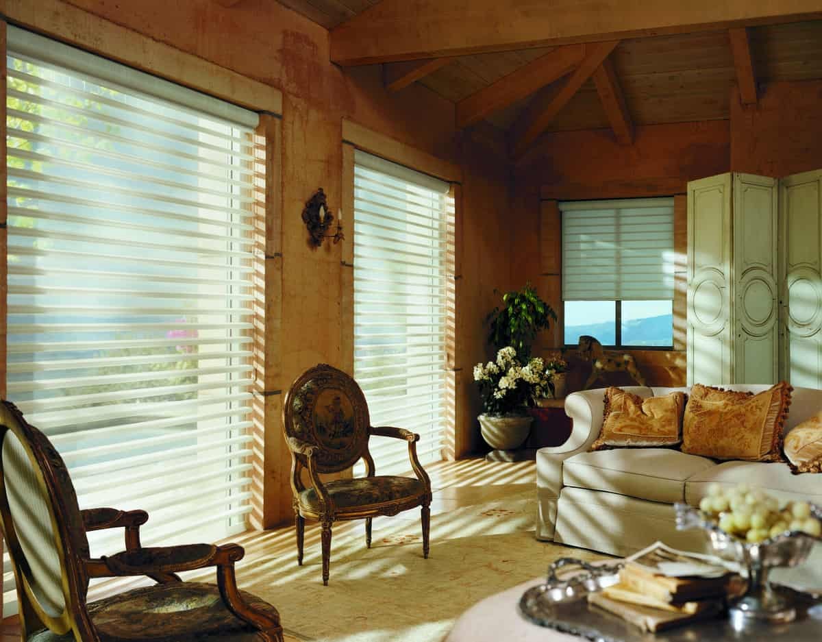 Hunter Douglas Pirouette® Window Shades Near Rohnert Park, California (CA) including Hunter Douglas shadings and drapery.